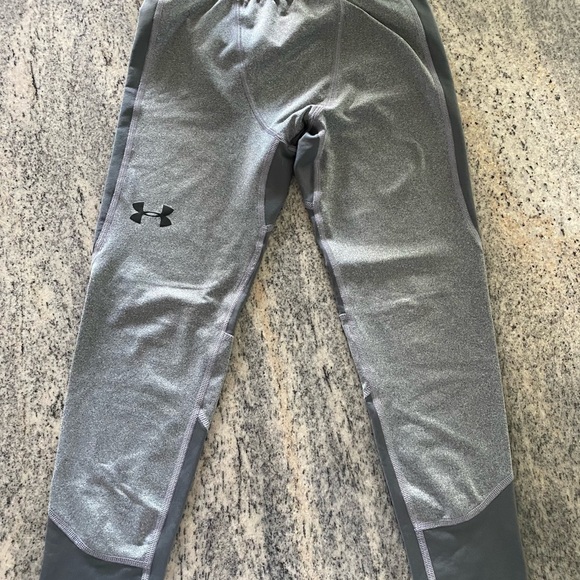 Under Armour Black and Gray ColdGear Leggings - Picture 1 of 3